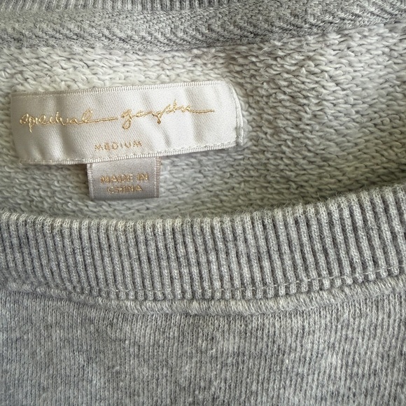 Spiritual Gangster Light Gray Heather Sweatshirt size M. Off shoulder. Beautiful - Picture 2 of 7